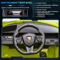 Kinder-Elektroauto, Lamborghini, 3-5 km/h, Fernsteuerung, für 3-5 Jahre, Grün