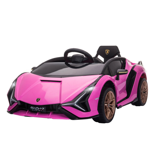 Kinder-Elektroauto, Lamborghini, 3-5 km/h, Fernsteuerung, für 3-5 Jahre, Rosa
