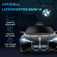 Kinderauto, aufladbarer Akku, 3-5 km/h, mit Fernbedienung, Multimedia-Player, schwarz