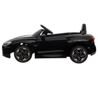 Kinderauto, Elektroauto, Audi-lizenziert, mit Sicherheitsgurt, Fernbedienung, Licht, schwarz, 103 x 58 x 41cm