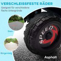Kinderquad, aufladbar, 2,5 km/h, mit Anhänger, 50 Min. Fahrzeit, für Kinder 1,5 bis 3 Jahre, Blau