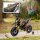 12V Kinder-Motorrad mit Stützrädern, LED-Lichtern, Musik, USB, Elektro-Motorrad für Jungen und Mädchen, Gelb