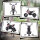 12V Kinder-Motorrad mit Stützrädern, LED-Lichtern, Musik, USB, Elektro-Motorrad für Jungen und Mädchen, Weiß