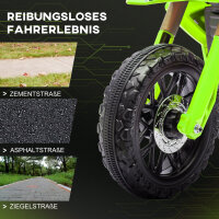 Elektro-Motorrad für Kinder, 6V Batterie-Antrieb, Stützräder, Hupe, Startgeräusch, 3-8 Jahre, grün