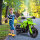 Elektro-Motorrad für Kinder, 6V Batterie-Antrieb, Stützräder, Hupe, Startgeräusch, 3-8 Jahre, grün