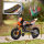 Elektro-Motorrad für Kinder, 12V Kindermotorrad mit Musik, Kinderfahrzeug mit Trainingsrädern, 3-6 Jahre, orange