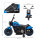 elektrisches Kindermotorrad, elektrisches Kinderfahrzeug, mit Scheinwerfer, 3 km/h, blau + schwarz