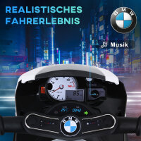 Elektro Kindermotorrad BMW S1000RR Elektromotorrad mit Musik, Scheinwerfer, Kinder Elektro Motorrad für Kinder von 18-36 Monaten Schwarz