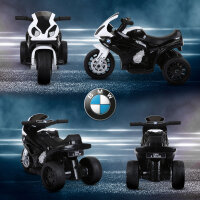 Elektro Kindermotorrad BMW S1000RR Elektromotorrad mit Musik, Scheinwerfer, Kinder Elektro Motorrad für Kinder von 18-36 Monaten Schwarz