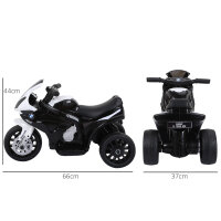 Elektro Kindermotorrad BMW S1000RR Elektromotorrad mit Musik, Scheinwerfer, Kinder Elektro Motorrad für Kinder von 18-36 Monaten Schwarz