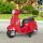 Elektro Kindermotorrad Vespa Elektromotorrad mit LED-Licht, Sound, Kinder Elektro Motorrad für Kinder von 18-36 Monate Rot