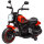 Elektro-Kindermotorrad mit Scheinwerfer, abnehmbare Stützräder, 76x42x57 cm, Rot/Schwarz
