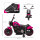 Elektro-Kindermotorrad mit Stützrädern, Scheinwerfer, 1,5 bis 3 km/h, für Kinder 1,5 bis 3 Jahren, pink