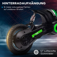 Elektro-Kindermotorrad, 24V Motor, einstellbare Geschwindigkeit, Musik & Lichter, Grün
