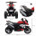 Elektro-Kindermotorrad, Lichter & Geräusche, 3 km/h, wiederaufladbar, Kunststoff & Metall, Schwarz/Rot