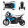 Kindermotorrad, Elektromotorrad, Scheinwerfer, 3 Musikmodi, für Kinder 1,5-5 Jahre, blau, 82,5 x 42 x 54cm
