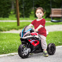 Kindermotorrad, Elektromotorrad, Scheinwerfer, 3 Musikmodi, für Kinder 1,5-5 Jahre, rot, 82,5 x 42 x 54cm