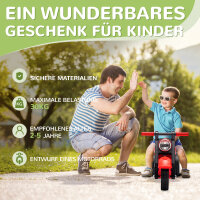 Rutschauto, Motorrad-Design, Musik und Seifenblasen, für 2-5 Jahre, Rot