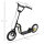 Kinderroller ab 5 Jahre Scooter Kinderscooter Tretroller Cityroller Kinder Roller Kickboard mit Luftreifen 12 Zoll Gummi Aluminium Schwarz 120 x 58 x 85-95 cm