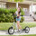 Kinderroller ab 5 Jahre Scooter Kinderscooter Tretroller Cityroller Kinder Roller Kickboard mit Luftreifen 12 Zoll Gummi Aluminium Weiß 120 x 58 x 85-95 cm