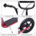 Kinderroller mit Hinterbremse Kickscooter 12 Zoll Tretroller Roller Scooter Cityroller für Kinder Kickboard Höhenverstellbar Stahl EVA Rot 120 x 52 x 80-88 cm