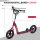 Kinderroller mit Hinterbremse Kickscooter 12 Zoll Tretroller Roller Scooter Cityroller für Kinder Kickboard Höhenverstellbar Stahl EVA Rot 120 x 52 x 80-88 cm