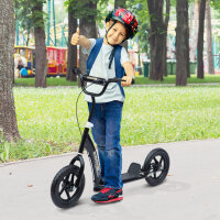 Kinderroller mit Hinterbremse Kickscooter 12 Zoll...