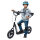 Kinderroller mit Hinterbremse Kickscooter 12 Zoll Tretroller Roller Scooter Cityroller für Kinder Kickboard Höhenverstellbar Stahl EVA Schwarz 120 x 52 x 80-88 cm