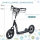 Kinderroller mit Hinterbremse Kickscooter 12 Zoll Tretroller Roller Scooter Cityroller für Kinder Kickboard Höhenverstellbar Stahl EVA Schwarz 120 x 52 x 80-88 cm