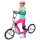 Kinderroller mit Luftreifen Kickscooter Scooter Tretroller Cityroller für Kinder Kickboard 16 Zoll ab 5 Jahre Höhenverstellbar Rosa 143 x 58 x 92-100 cm