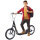 Kinderroller mit Luftreifen Kickscooter Scooter Tretroller Cityroller für Kinder Kickboard 16 Zoll ab 5 Jahre Höhenverstellbar schwarz 143 x 58 x 92-100 cm