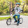 Kinderroller Scooter Tretroller Cityroller Kickscooter Roller Kinder Kickboard mit Luftreifen und Handbremse Scooter Kinder Wasserfest Faltbar ab 5 Jahre 16 Zoll weiß 139 x 58 x 90-96 cm