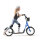 Kinderroller, Scooter mit Bremse, inkl. Korb, höhenverstellbar, für Kinder 5-12 J., blau+schwarz