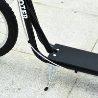 Kinderscooter mit Bremse höhenverstellbar Leichtbau Schwarz