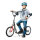 Kinderscooter mit Bremse höhenverstellbar Leichtbau Schwarz