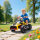 Kinderfahrzeug, Reverse-Dreirad-Design, Batteriebetrieb, MP3-Player, Hupe, 2 Geschwindigkeiten, LED-Lichter, 3-8 Jahre, Gelb