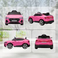 Elektro Kinderauto 12V Elektrofahrzeug Audi E-tron Elektroauto mit Fernbedienung, Sicherheitsgurt, für 3-5 Jahre