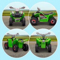 Elektro-Kinderquad, 2,5 km/h, Vorwärts- & Rückwärtsgang, für 18-36 Monate, Grün