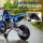 Elektro-Motorrad für Kinder, 12V Kindermotorrad mit Musik, Kinderfahrzeug mit Trainingsrädern, 3-6 Jahre, Blau