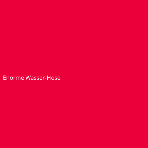 Enorme Wasser-Hose