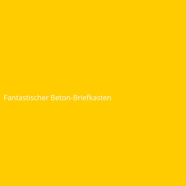 Fantastischer Beton-Briefkasten