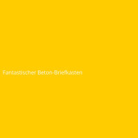Fantastischer Beton-Briefkasten