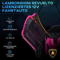Elektroauto für Kinder von 3-5 Jahren, sanfter Antrieb, fernsteuerbar, mit Hupe, Kunststoff und Metall, rosa