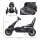 Go-Kart, Kinderfahrzeug mit verstellbarem Sitz, Tretfahrzeug, Tretauto mit Handbremse, 3-8 Jahre, Outdoor, Schwarz