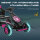 Kinder-Gokart, mit Pedalen, verstellbarem Sitz, In- und Outdoor, ab 5 Jahren, rosa+schwarz, 121 x 58 x 61 cm