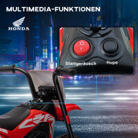 Elektro Kindermotorrad Honda, 3 km/h, Soundeffekte, für 18-36 Monate, Rot