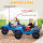 Elektrofahrzeug für Kinder, 12V Batterie, mit Eltern-Kind-Sitz, fernsteuerbar, Musik, Hupe, LED-Lichter, 3-8 Jahre, Blau