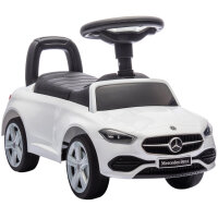 Mercedes-Benz C-Class Rutschauto mit Hupe, Motorgeräuschen, Stauraum, für Kinder 18-36 Monate, Weiß