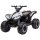 Kinder-Quad Elektrisches Kinderauto, 6 km/h, Sound- und Lichteffekte, : 83 cm x 53 cm x 55,5 cm, Schwarz + Weiß