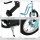 Kinderroller Lenker Verstellbar Scooter Tretroller Cityroller Kinder Roller Kickboard mit Luftreifen 12 Zoll ab 5 Jahre Blau 120 x 58 x 75-80 cm